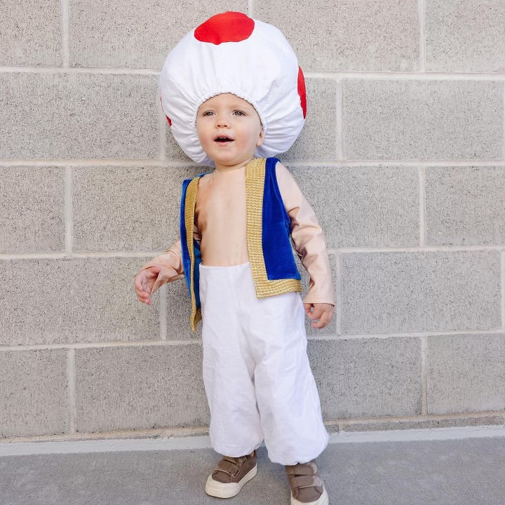 Toad (mushroom character) Halloween Custom costumes for child - Super Mario Bros character dress up