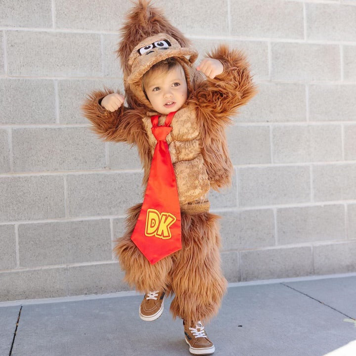 Donkey Kong Halloween Custom costumes for child - Super Mario Bros character dress up