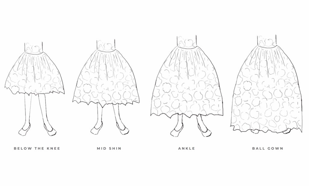 The Royal Annabelle, Annabelle & Isabelle – handcrafted cotton floral lace dress. Features a twirl-worthy full skirt, silky soft lining, and personalized embroidery. Perfect for weddings, communions, and special celebrations. Available in differents lengths: below the knee, mid shin, ankle and ball gown