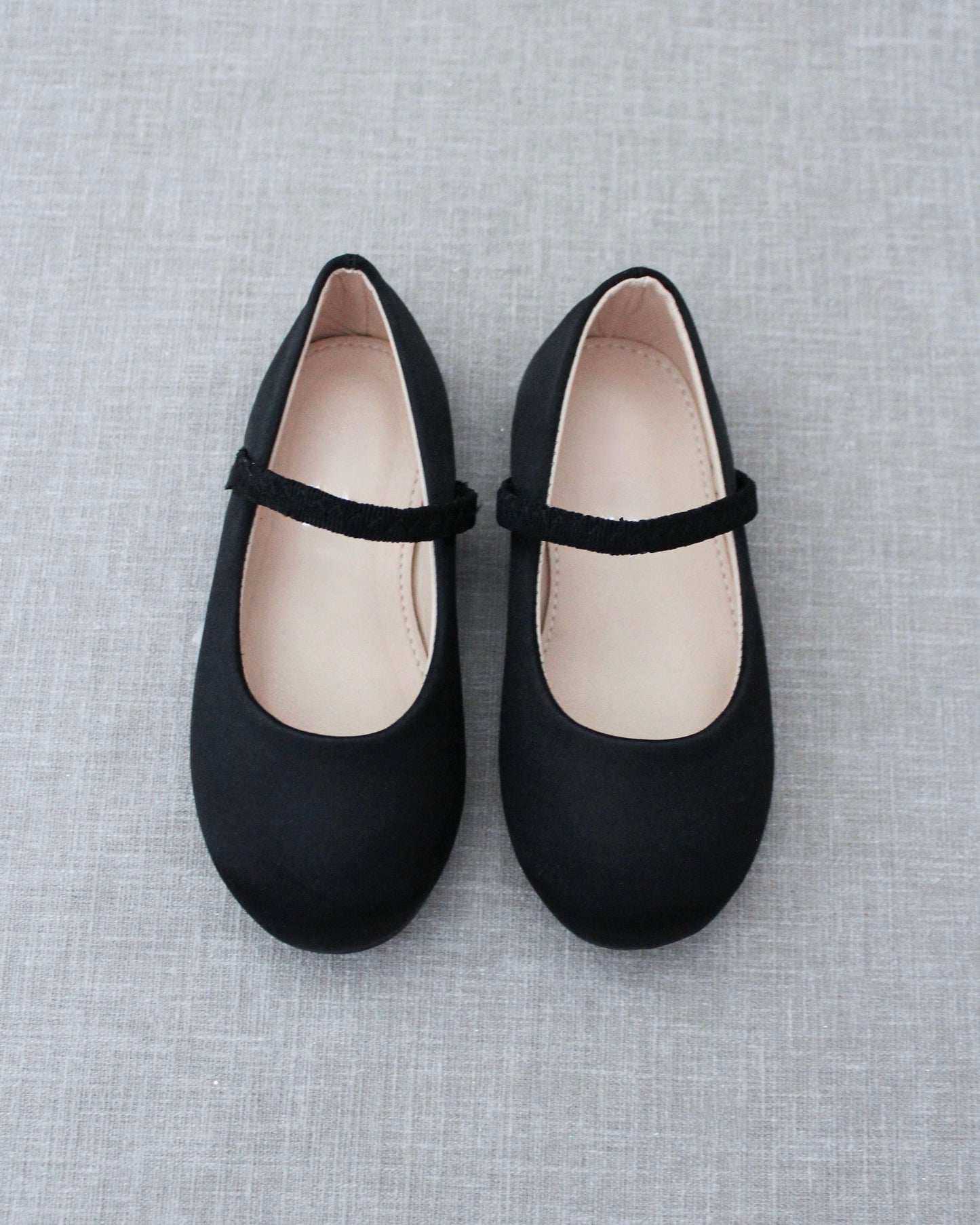 Satin Mary Jane Flats