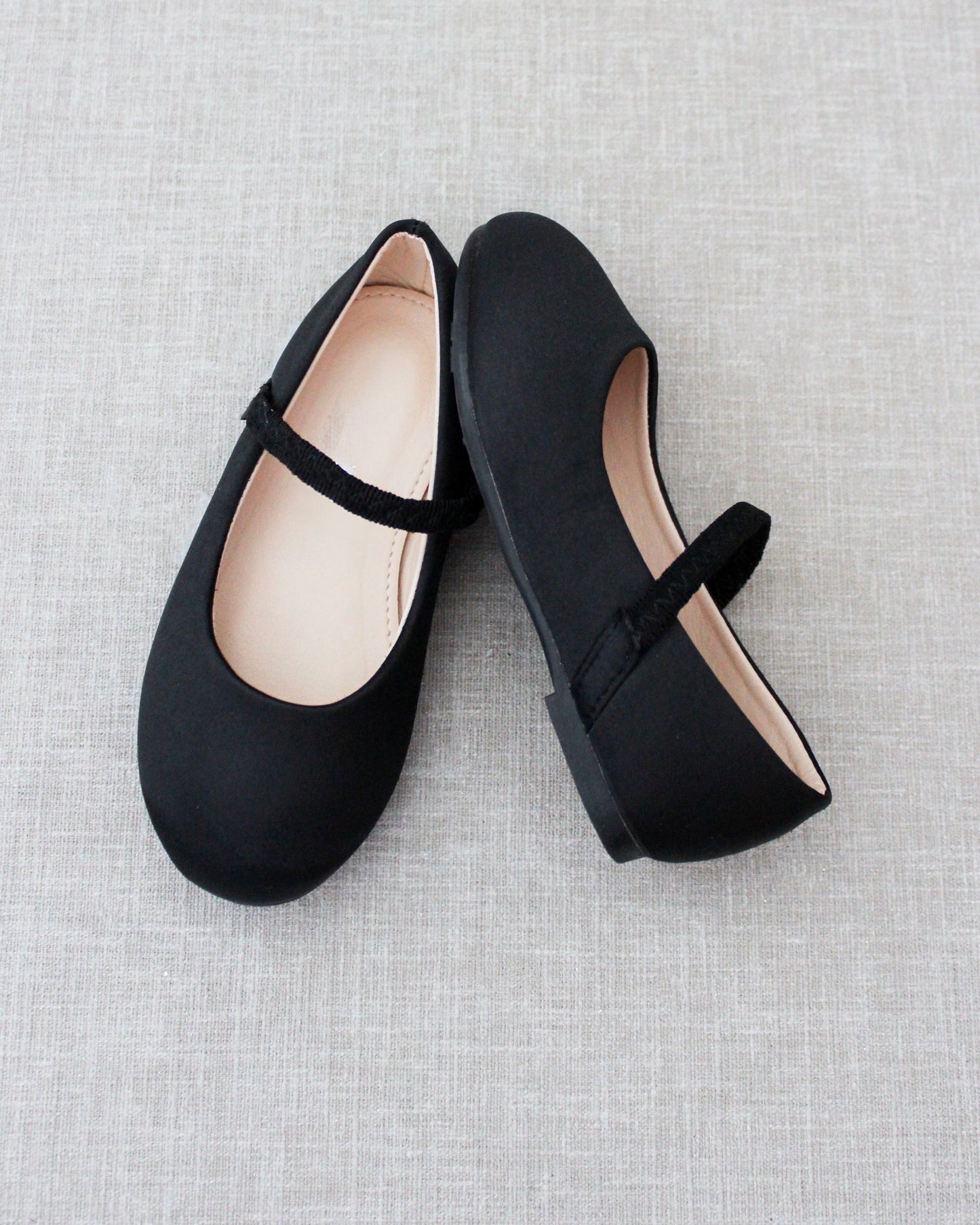 Satin Mary Jane Flats