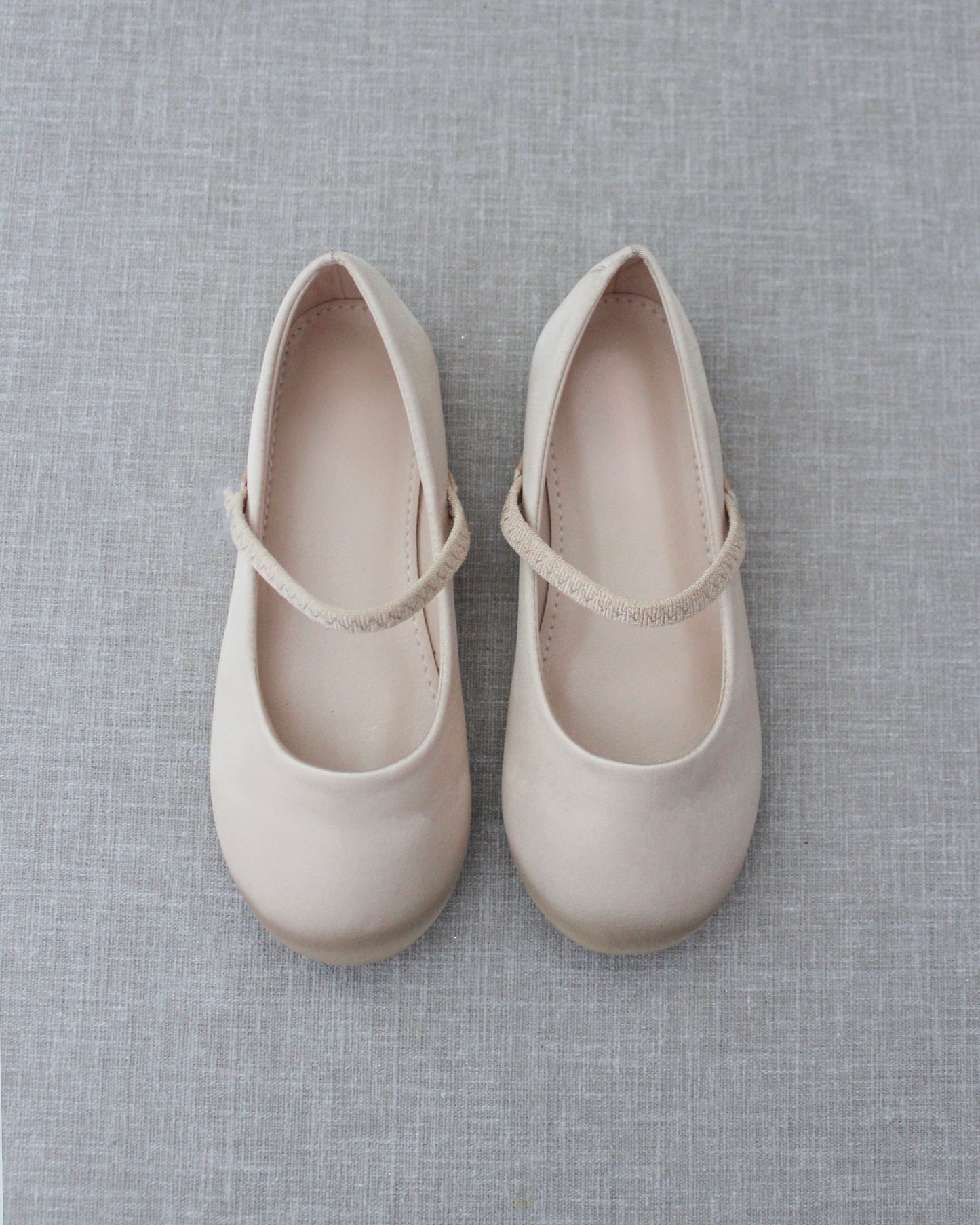 Satin Mary Jane Flats