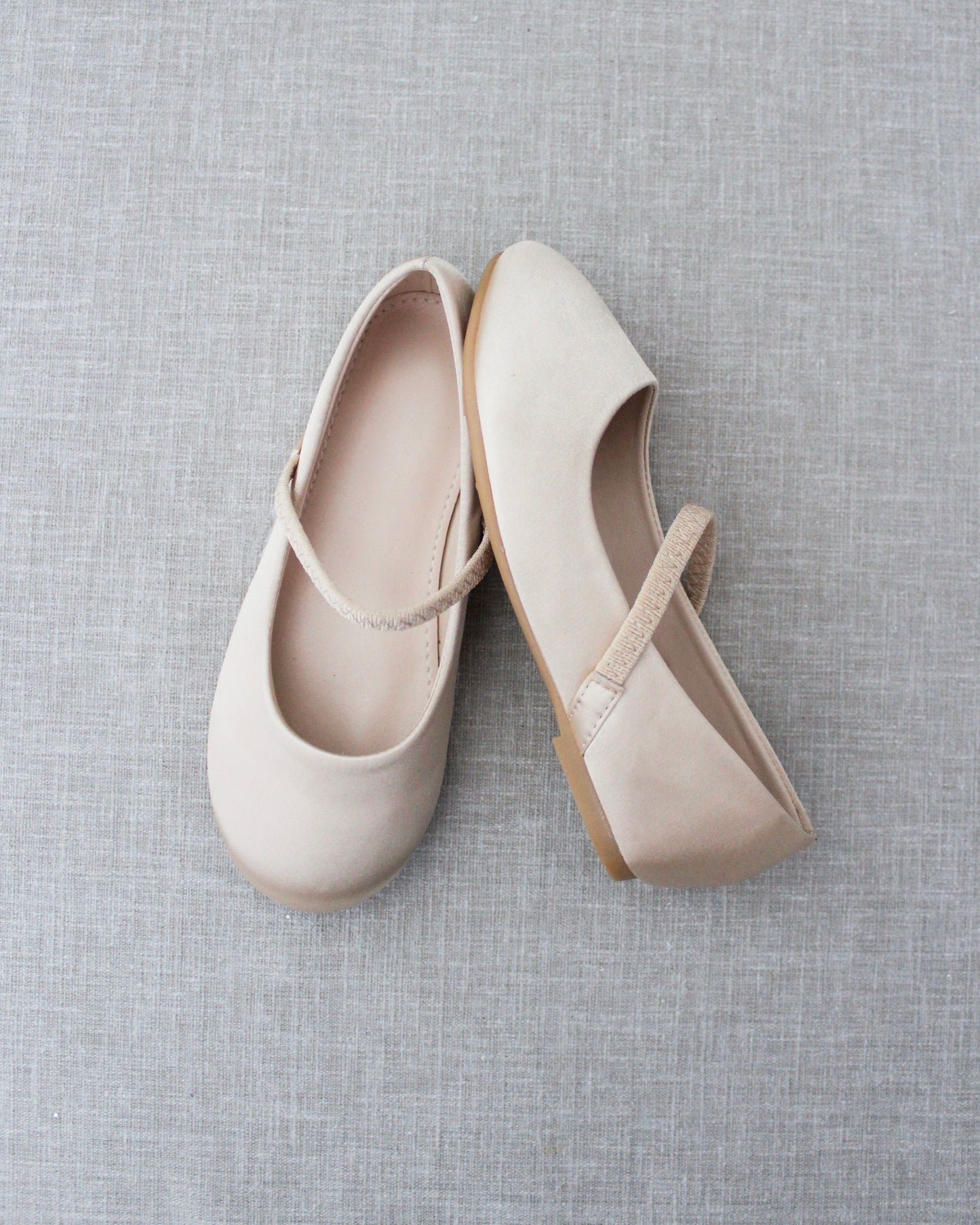Satin Mary Jane Flats