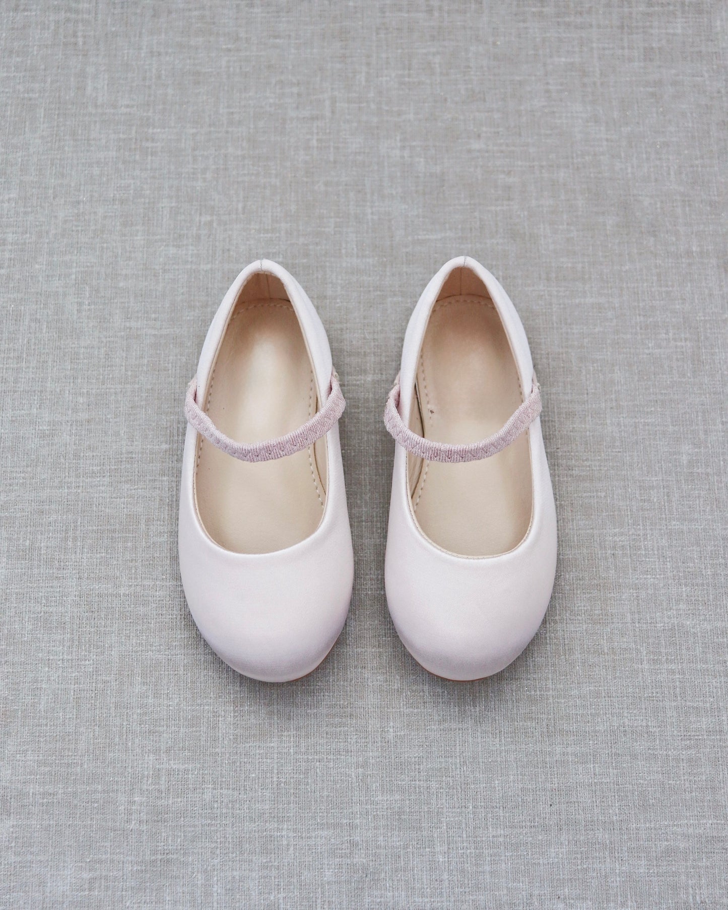 Satin Mary Jane Flats