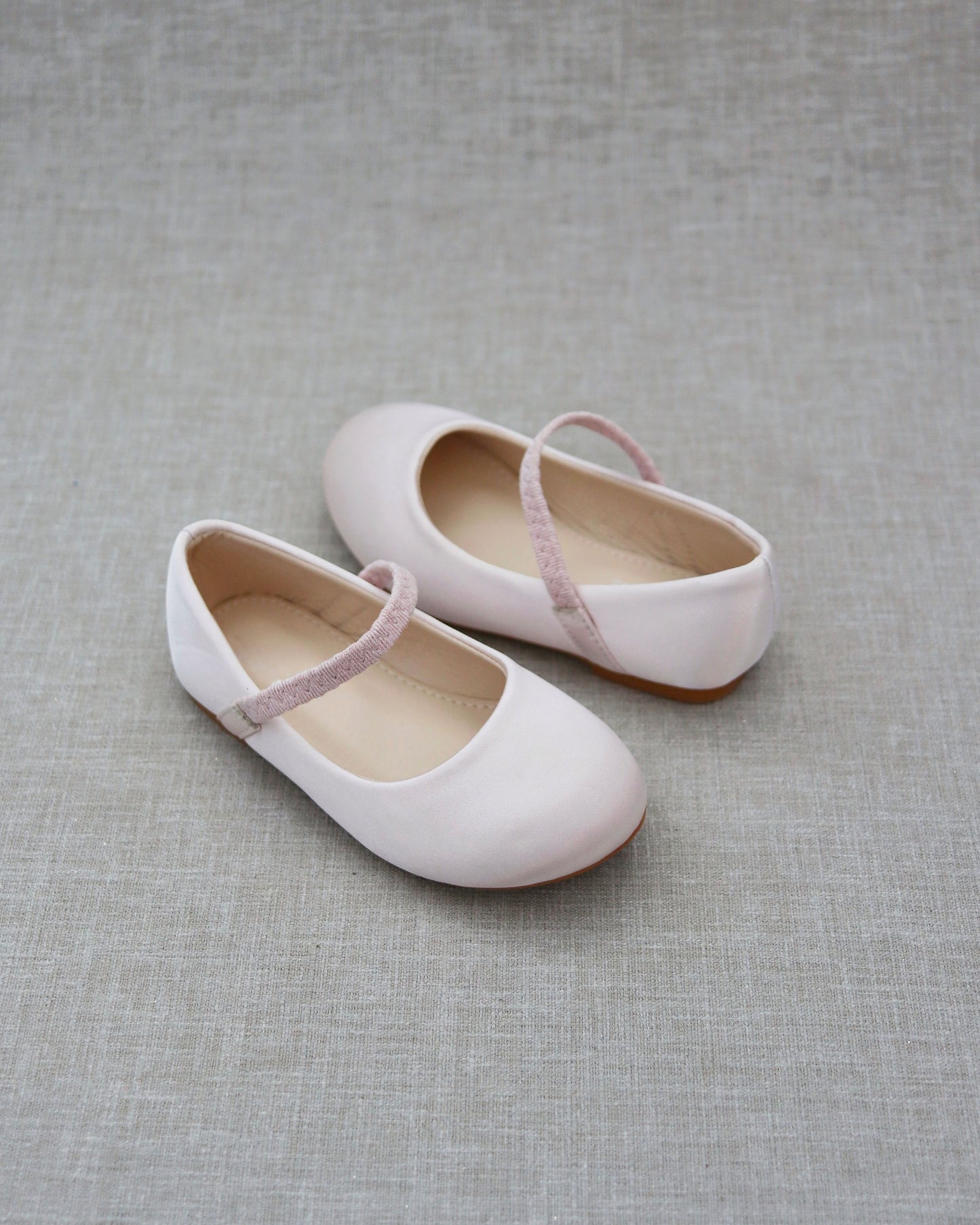 Satin Mary Jane Flats