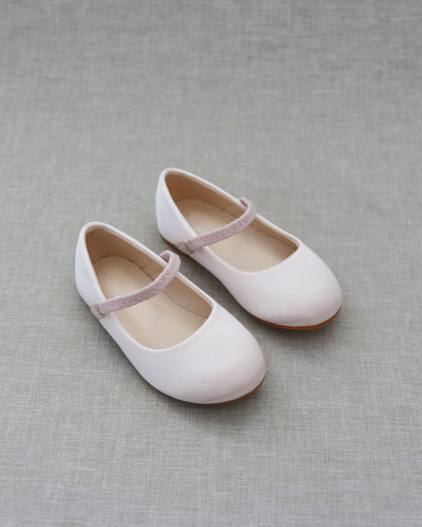 Satin Mary Jane Flats