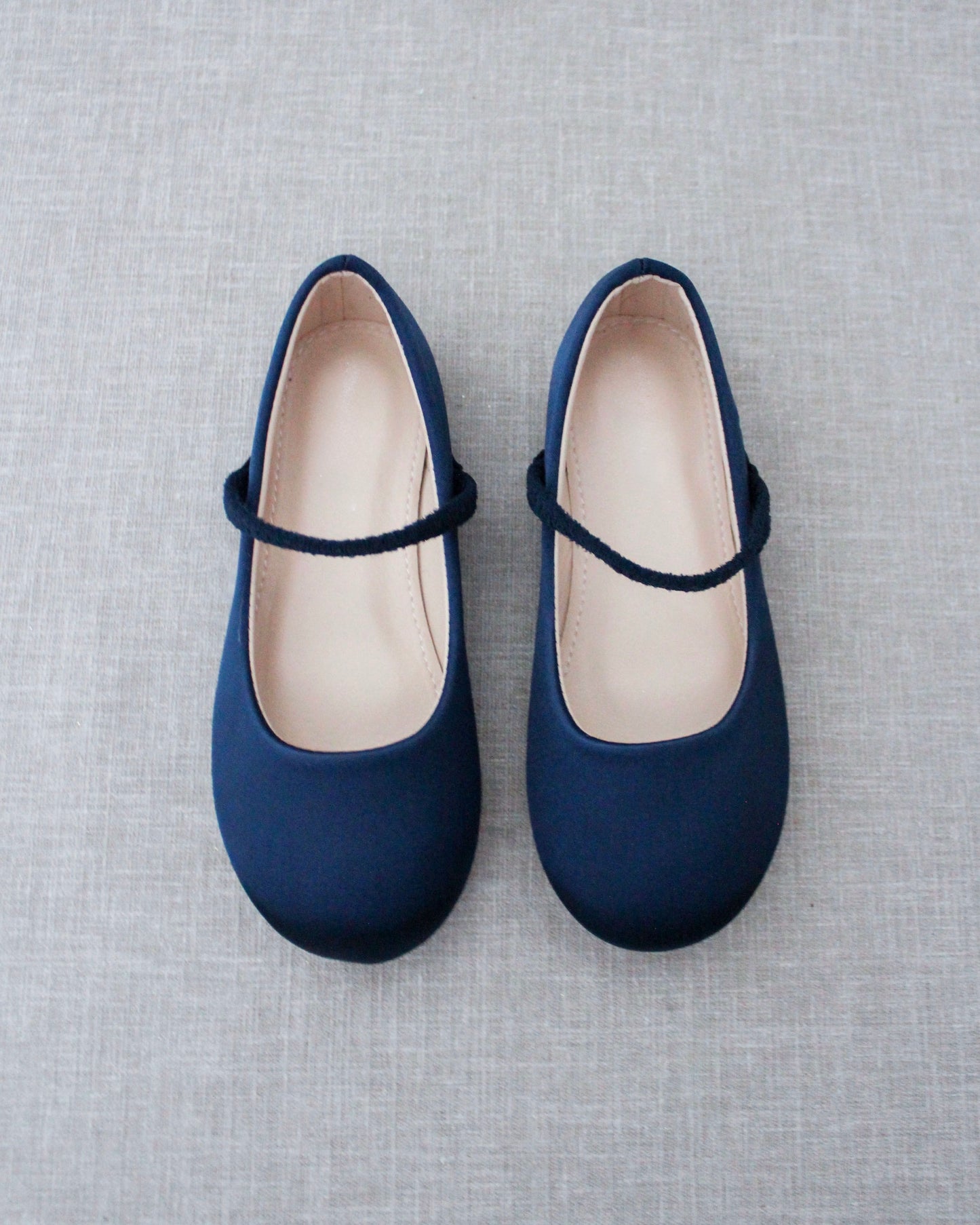 Satin Mary Jane Flats