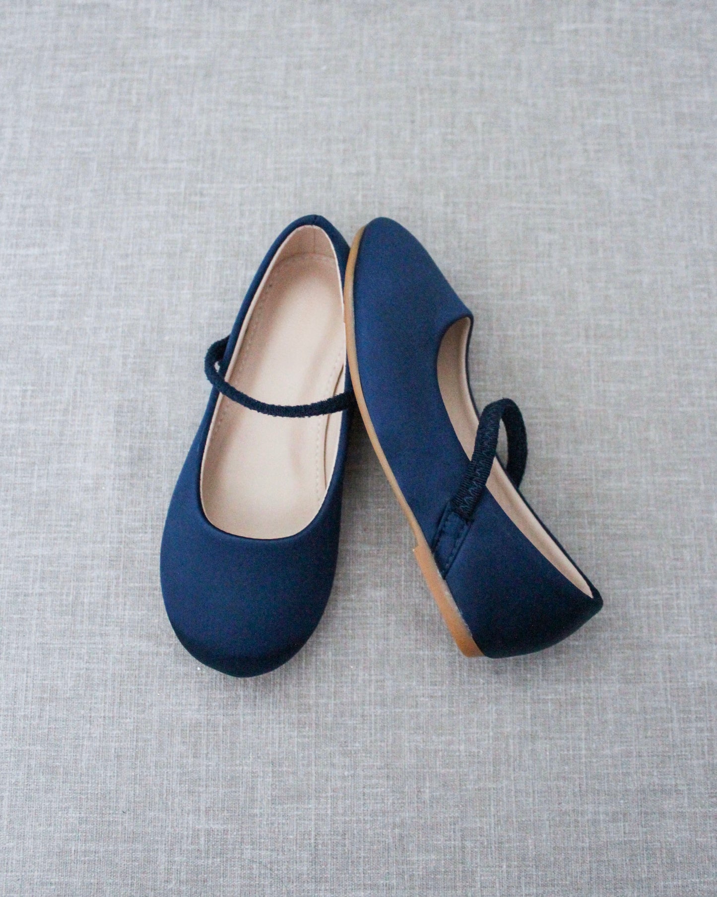 Satin Mary Jane Flats