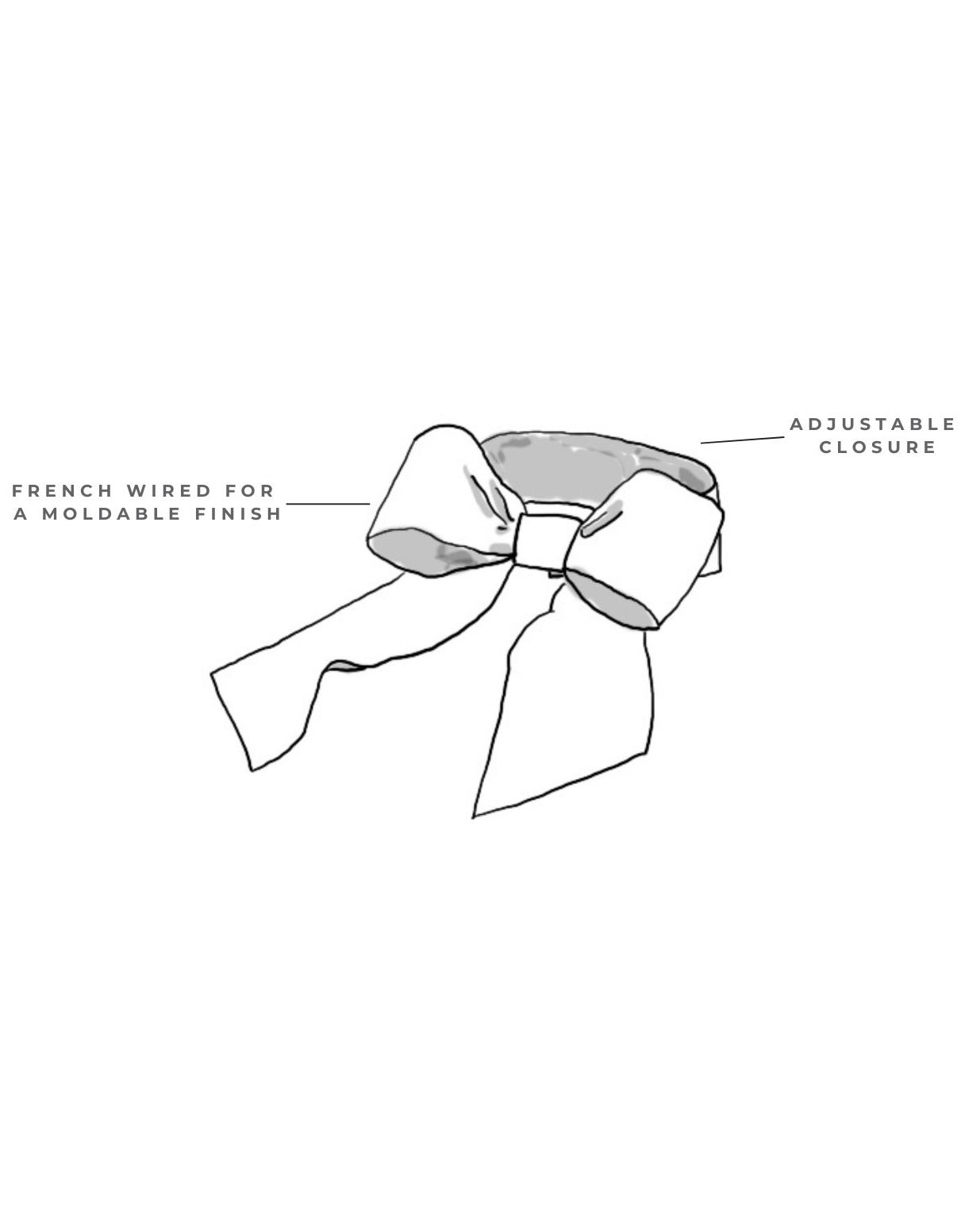 The Pop-Up Sash – handmade matte satin bow with French-wired loops and tails for a perfect structured finish. Features a 2-point adjustable snap closure for easy attachment at the waist. Elegant accessory for flower girl dresses, weddings, and special occasions
