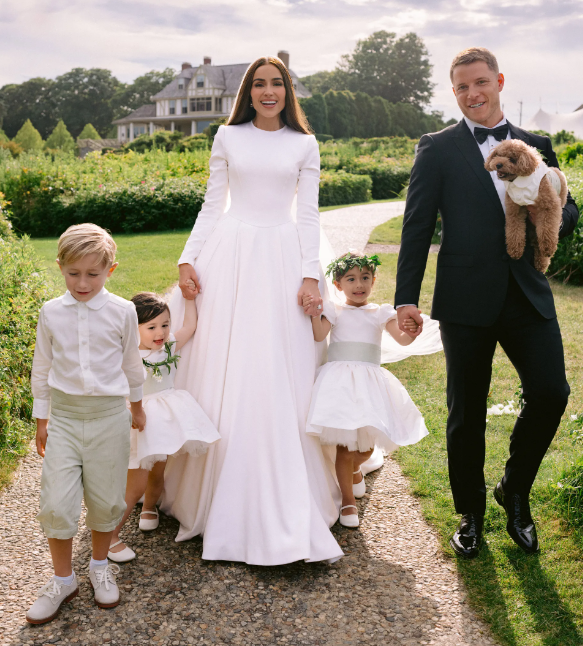 Olivia Culpo and Christian McCaffrey’s wedding. Flower girl