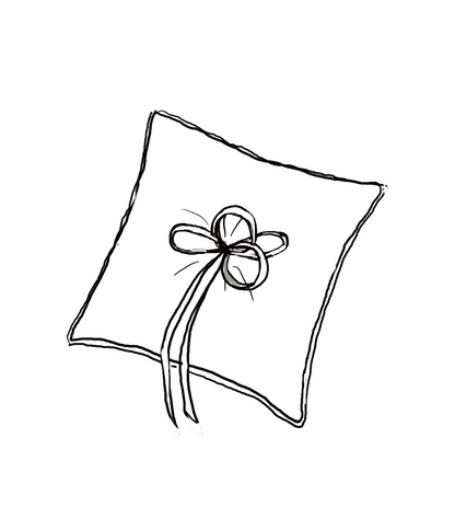 Bespoke Personalized Ring Bearer Pillow