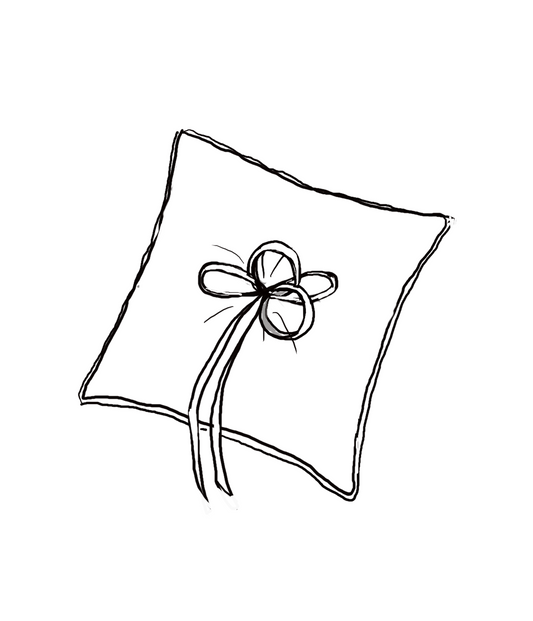Bespoke Personalized Ring Bearer Pillow