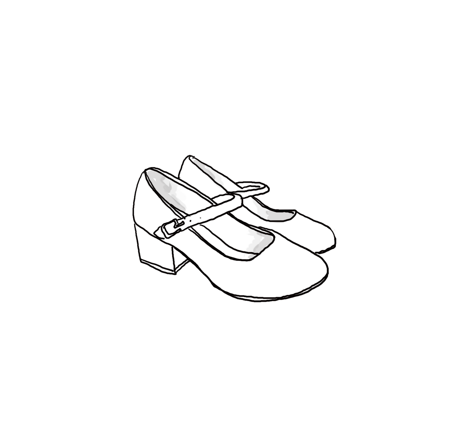satin mary jane block heel shoes for flower girl wedding