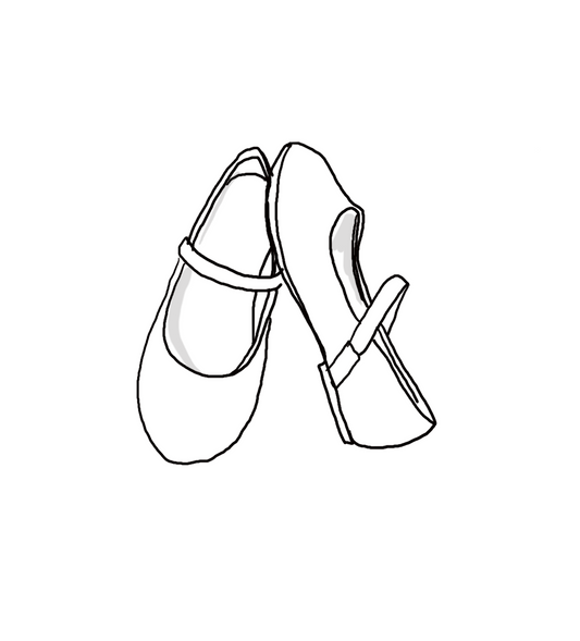 Satin Mary Jane Flats