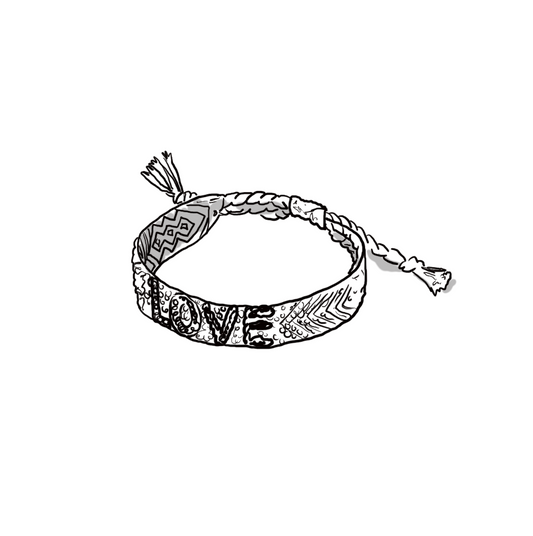 The Crystal Friendship Bracelet in LOVE