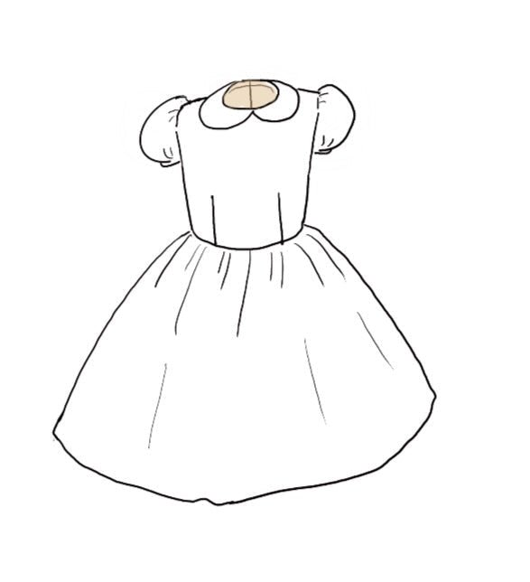 White silk flower girl dress for church or garden wedding.