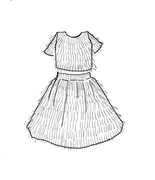 White fringe flower girl dress for party wedding or celebration