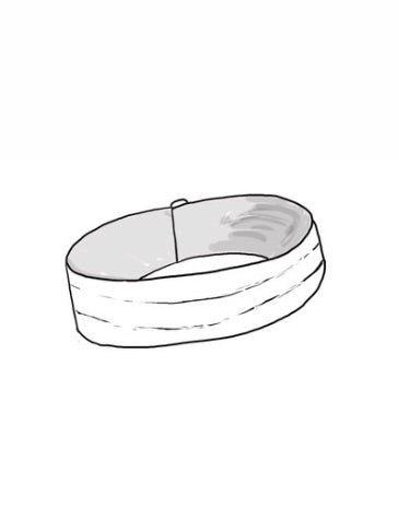 Illustration of a traditional page boy cummerbund with button closure, designed for children's suiting, american page boys and europeans weddings